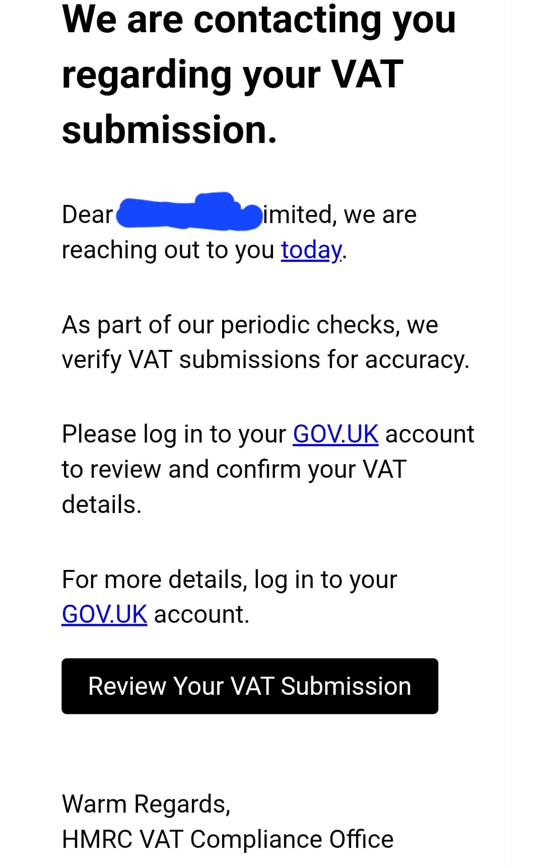 MD04 - HMRC scam text