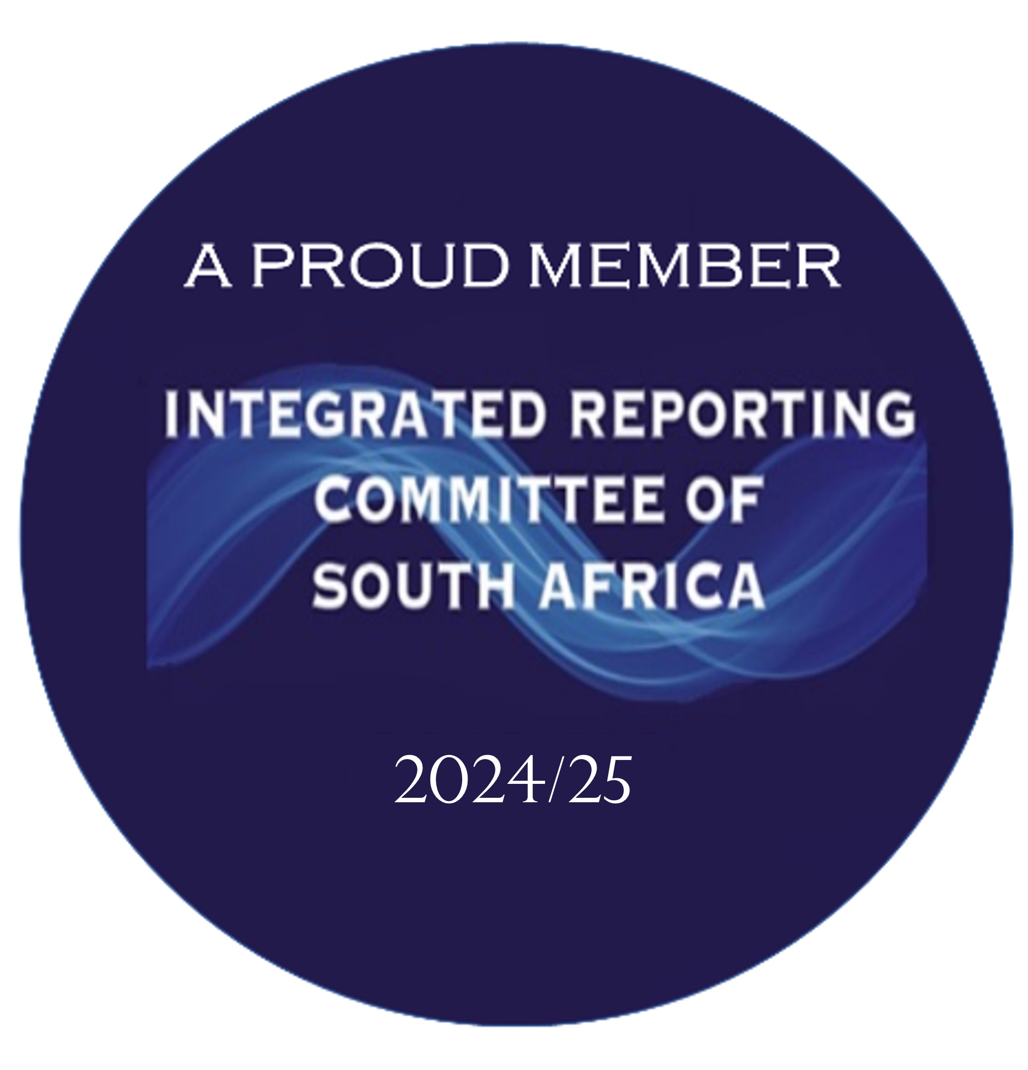 A proud member of Integrated Reporting Committee of South Afirca 2024/2025
