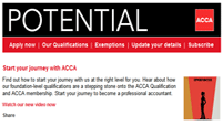 Register your details with ACCA