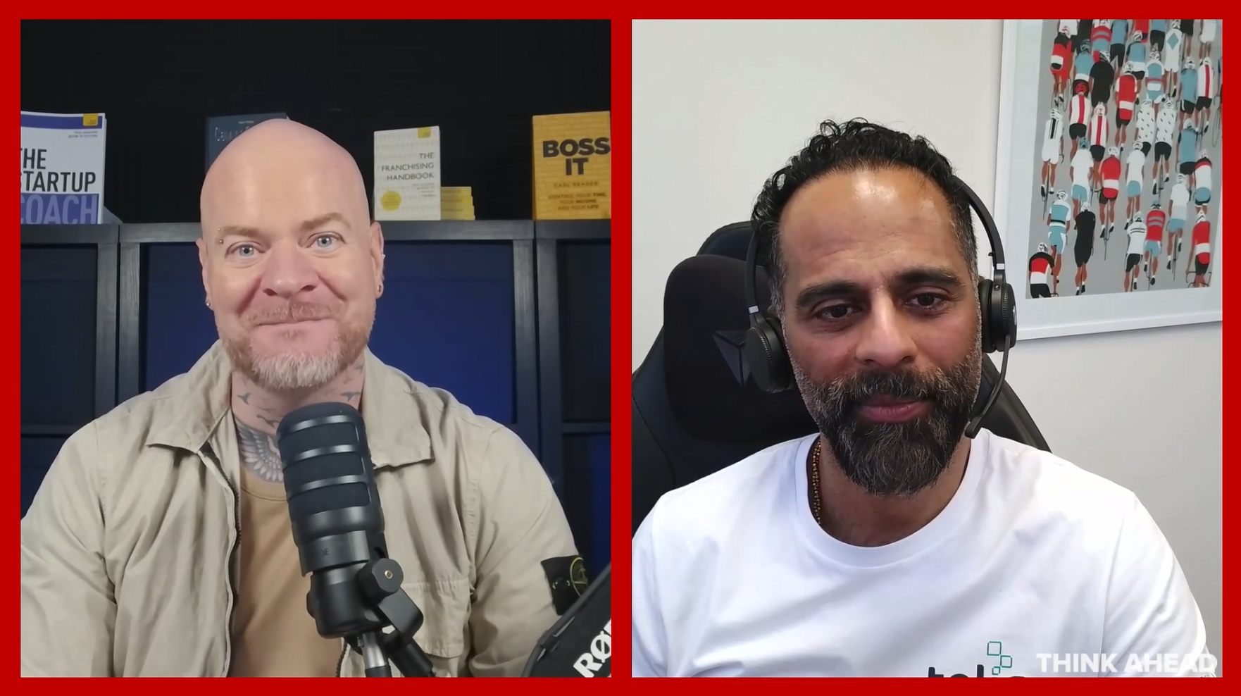Carl Reader with Yogesh Patel in the From Practice to Business vodcast series Carl Reader with Yogesh Patel in the From Practice to Business vodcast series