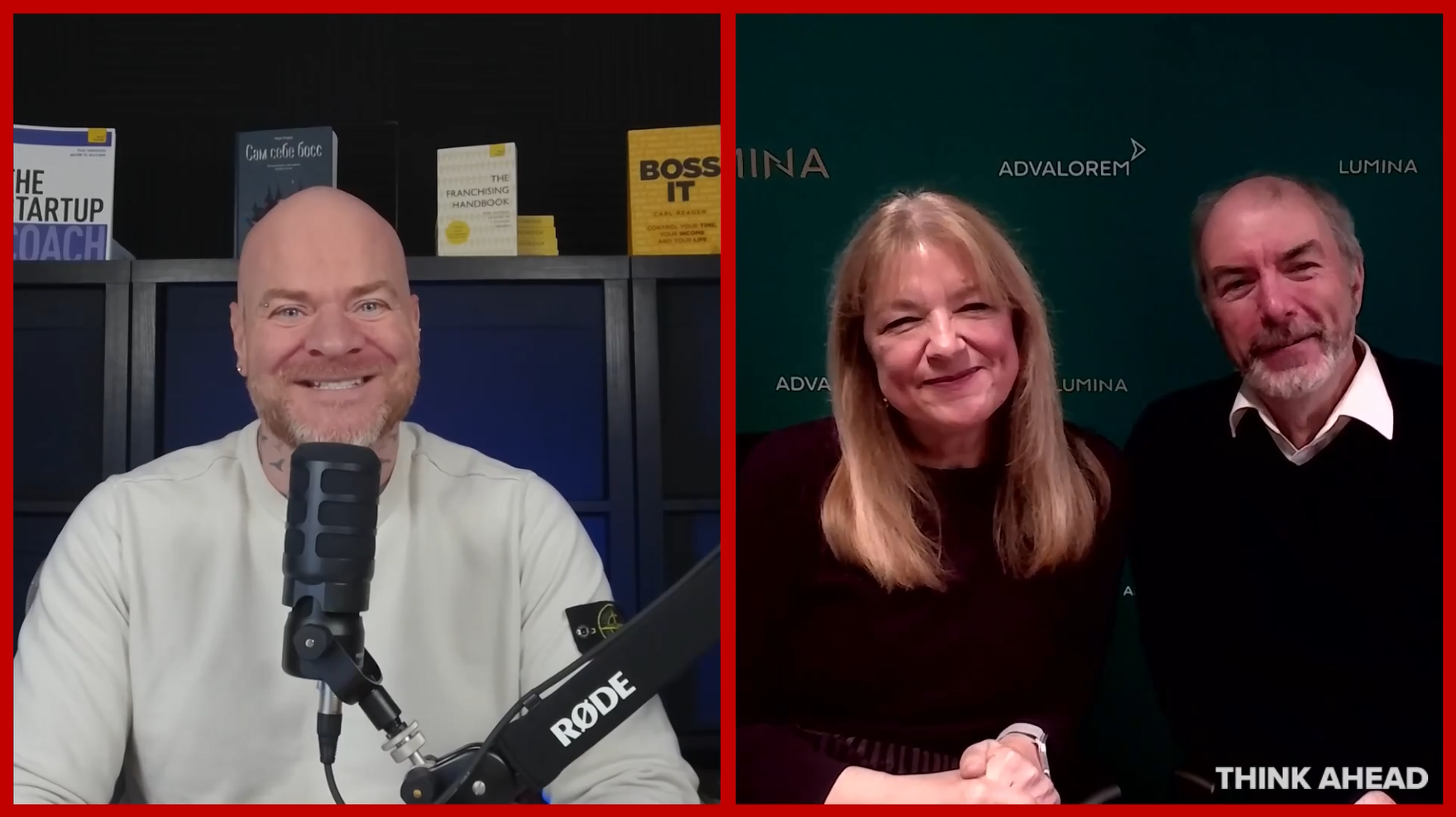 Carl Reader with Nikki & Nigel Adams in the From Practice to Business vodcast Carl Reader with Nikki & Nigel Adams in the From Practice to Business vodcast