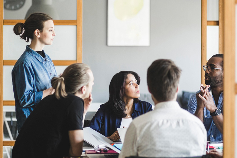 A group discussion