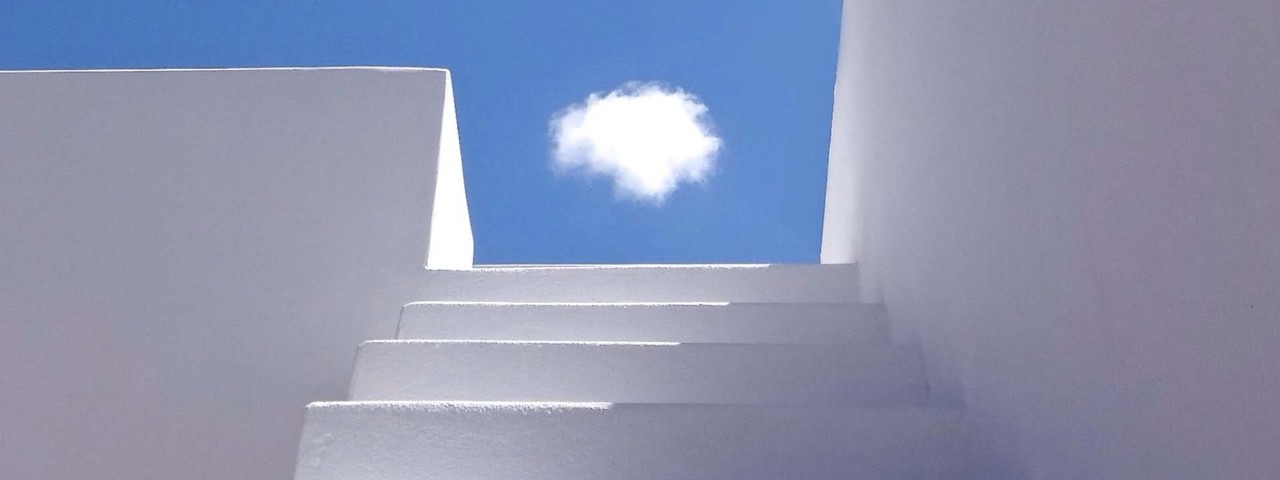 cloud above stairs